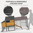 thumbnail image 7 of Ultimate Chicken Coop with Wheels - Spacious 85" Metal Frame Chicken House with Nesting Box and Leakproof Pull-on Tray - Chicken Tractor Portable & Waterproof, Perfect for Chickens!, 7 of 7