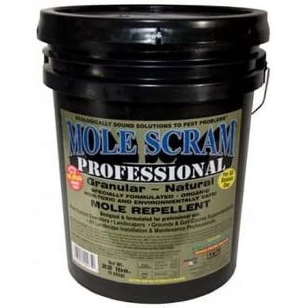 Mole Scram Professional 22 Lbs Organic Mole Repellent Covers 16;500 Sq Ft Moles