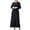 Black, variant on HJYCHN Elegant Women Long Sleeve Pullover Abaya Dress for Daily Prayer Wear and Fashion Long Dress Black M