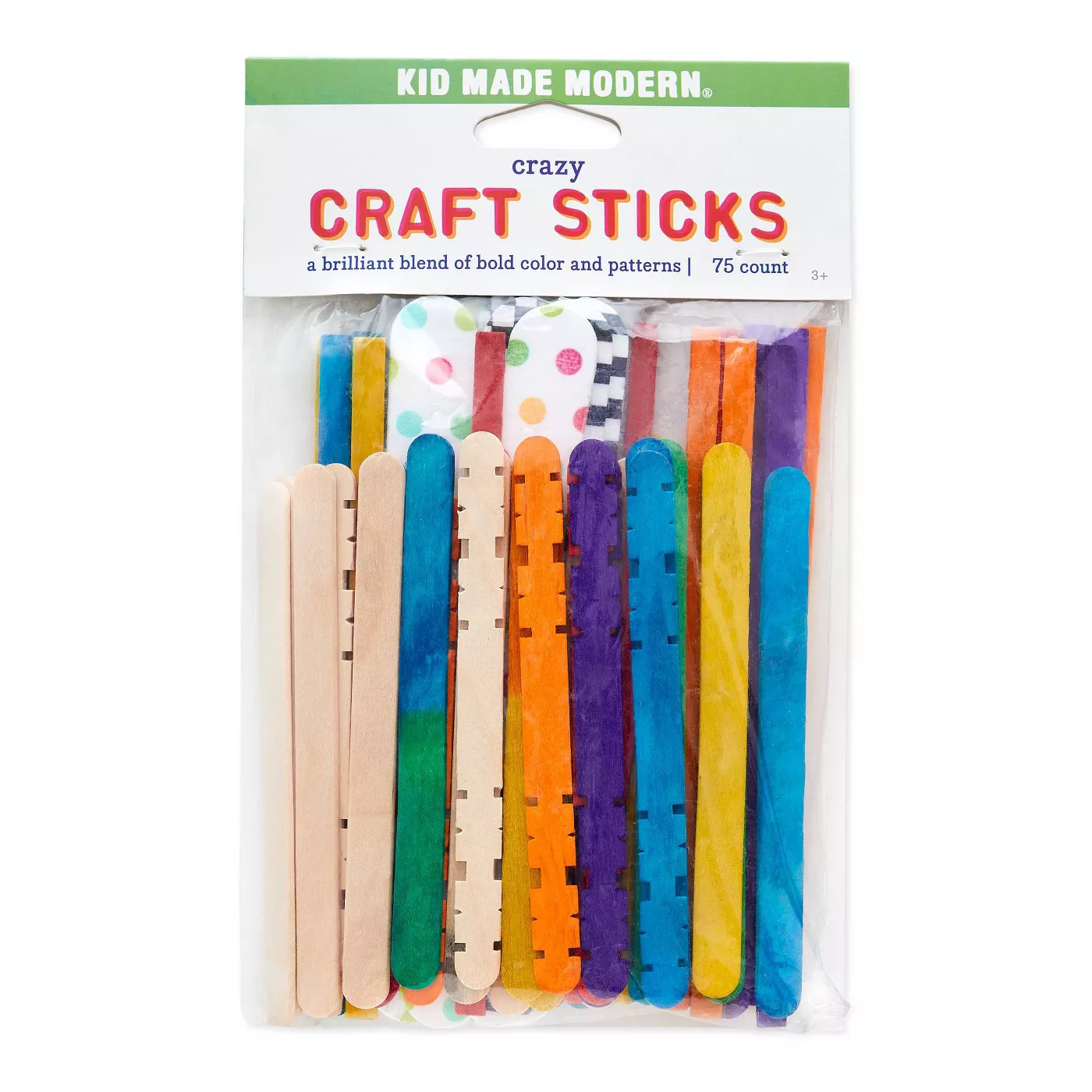 Kid Made Modern 75ct Crazy Craft Sticks