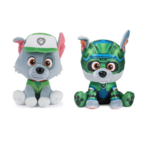 Gund Paw Patrol Plush Rocky Fan Bundle of 2, 6 inch Rocky and Mighty Movie Rocky