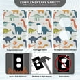 thumbnail image 3 of Yayeee Toggle Light Switch Wall Plate 1-Gang 4.5"x2.7" Home Decorative Outlet Cover, Dinosaur Pattern, 3 of 7