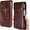 Dark Coffee, variant on Leather Cell Phone Holster with Belt Loop, Phone Belt Holder for iPhone Air iPhone 16 Pro Max 16 Plus 15 Pro Max 15 Plus 14 Pro Max 13 Pro Max 12 Pro Max, Galaxy S26 Plus, Dark Coffee-Large