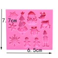 thumbnail image 3 of Molde para hornear de silicona navideño, molde decorativo múltiple para pasteles, fondant y chocolate(#9), 3 of 3