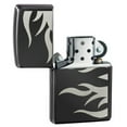 thumbnail image 2 of Zippo Tattoo Flame Lighter, Ebony High Polish Black Finish Mirrored, 2 of 4