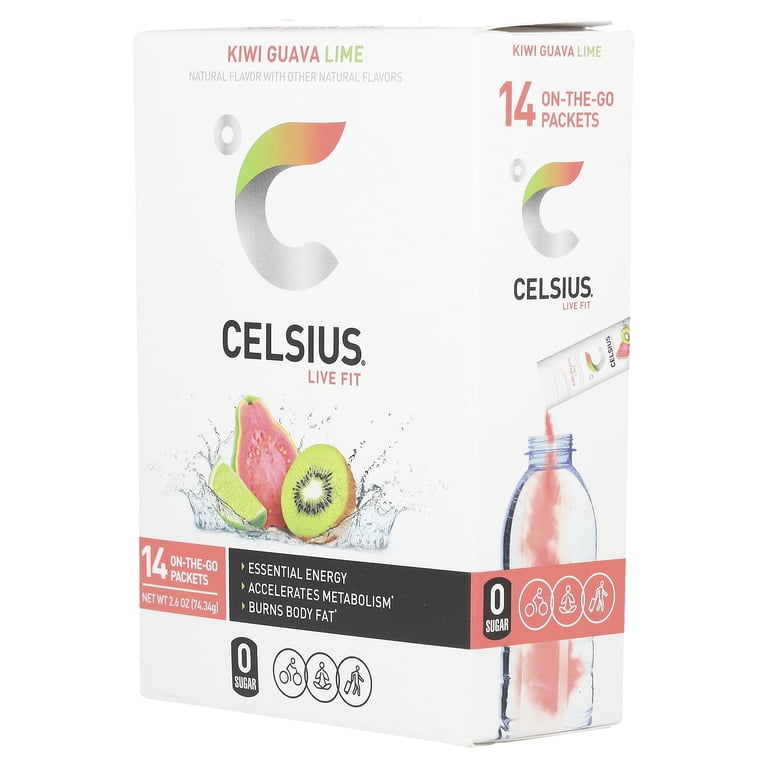 CELSIUS On The Go Energy Mix, Kiwi Guava Lime, 14 Pack photo 5