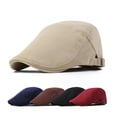 thumbnail image 2 of US Solid Cotton Gatsby Cap Men's Ivy Hat Golf Driving Flat Cabbie Newsboy Buckle, 2 of 3