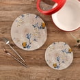 thumbnail image 2 of Pot Holders Trivets Set Pure Cotton Potholders Set, Hot Pads Set of 2, Beautiful Birds Hot Pot Trivets One 9.45 Inch and One 7 Inch Home Decor Gifts, 2 of 7