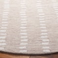 thumbnail image 3 of SAFAVIEH Abstract Madrid Striped Geometric Area Rug, Beige/Ivory, 6' x 6' Round, 3 of 10