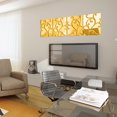thumbnail image 2 of Sywqhk 32 unids/set pegatinas de pared de espejo 3D mural acrílico BIG sticke Gold Sywqhk Para estrenar, 2 of 6