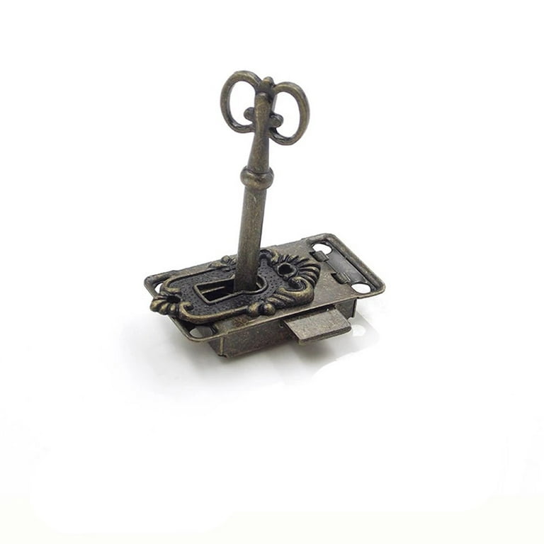 2 Set Drawer Lock With Key Antique Small Box Cabinet Door Locks Furniture