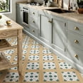 thumbnail image 3 of 10Pcs Geometric Wood Pattern Peel and Stick Floor Tiles， 12x12in Covers 10 Sq. Ft. SelfAdhesive DIY Vinyl Flooring， Removable Waterproof Sticker for Bathroom， Kitchen， Living Room， Staircase, 3 of 8