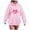 Pink, variant on Towmus Women's Graphic Hoodies Love Heart Print Hoodie Unisex Oversized Hoodies Casual Long Sleeve Pocket Pullover