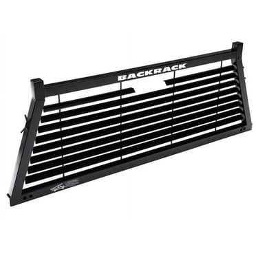 BACKRACK by RealTruck Louvered Rack Frame Only Black, No Drill | Compatible with 2017-2020 Ford F-250/F-350/F-450 Super Duty; 2002-2024 Dodge Ram 1500/2500/3500; 2017-2020 F-250/F-350/F-450 & Others