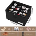 thumbnail image 3 of asddcavvf Large Capacity Shoe Storage With Lid Reinforced & Proof Home Closet Organizer under Bed Storage Containers 8 Inches High Collapsible Storage Boxes, 3 of 6