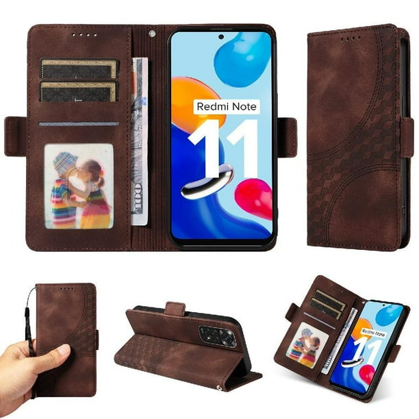 Funda GANGXUN para Xiaomi Redmi Note 11s 4G con diseño acolchado elegante, cuero PU, protección total y ajuste preciso