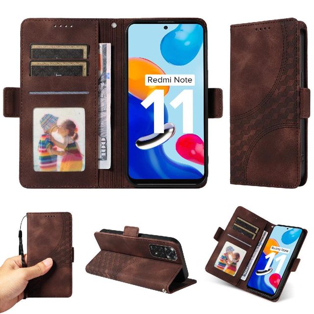 Funda GANGXUN para Xiaomi Redmi Note 11s 4G con diseño acolchado elegante, cuero PU, protección total y ajuste preciso