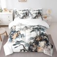 thumbnail image 1 of Erosebridal Botanical Pine Tree Bedding Sets Twin Size,Japanese Style Comforter Sets With Sheets,Ink Paint Room Decorative,Breathable,7Pcs, 1 of 1
