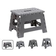 thumbnail image 1 of Marchepied Pliant / Marchepied pour Adultes et Enfants / Échelle Pliante / Marchepied / Marchepied pour Cuisine, Salle de Bain, Camping / Hauteur 22cm / Gris, 1 of 5
