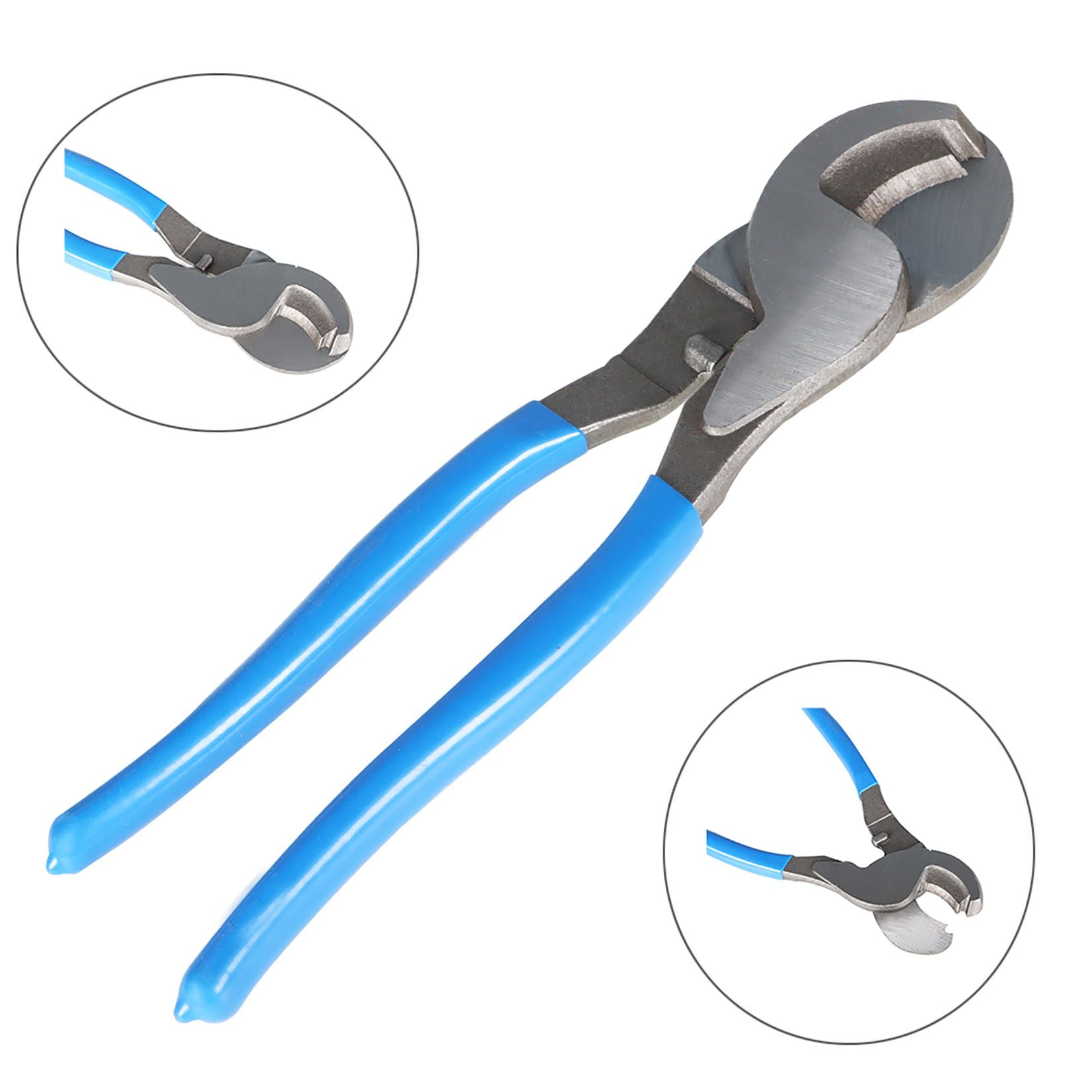 6-50mm2 Battery Cable Lug Crimper Wire Crimping Tool Pliers with Cable Cutter for 10, 8, 6, 4, 2, 1/0 AWG Crimping Wire Cable Cutting Crimper with Storage Box