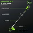 thumbnail image 2 of Greenworks 80V 16" Front Mounted String Trimmer, 2.0Ah Battery and Charger Included, 2 of 9