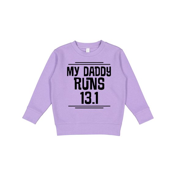 Inktastic My Daddy Runs Half Marathon Toddler Sweatshirt