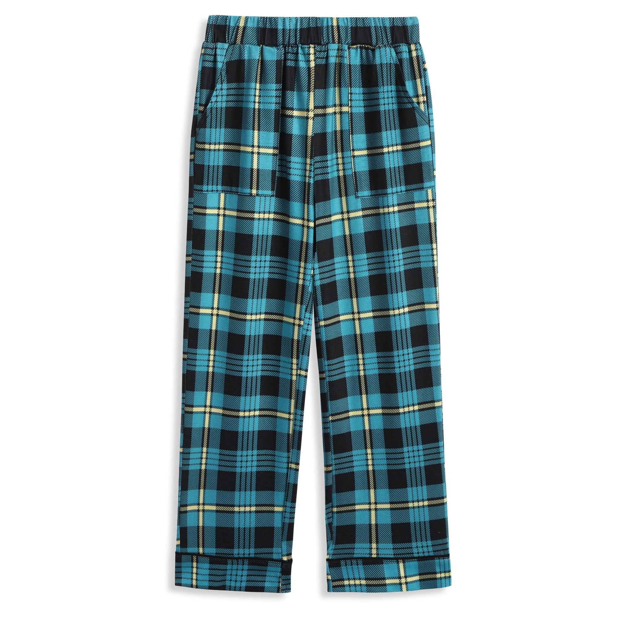 Arshiner Boys Plaid Pajama Pants Soft Long PJ Bottoms Plaid Lounge Pants for Boys