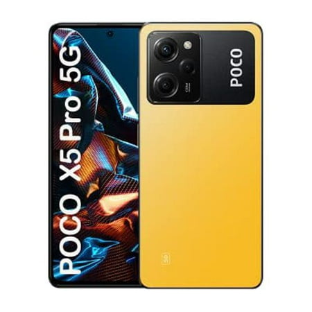 Xiaomi Poco X5 PRO 5G + 4G Volte Global Unlocked 256GB + 8GB GSM 6.67" 108 mp Triple Camera (Yellow)