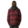 thumbnail image 2 of Dickies Men's Flannel Hooded Shirt Jacket | Warm Quilted Lining, Soft Brushed Fabric, Durable Snap Front, Everyday Workwear Comfort, 2 of 5