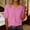 Hot Pink, variant on Cotton Tunic Tops for Women Cotton Yarn Breathable Roll Up Short Sleeve T-shirt Cotton Linen Short Sleeve Vintage Vacation Tees Crewneck Button Blouse Tunic Boho Peasant Blouses Yellow L