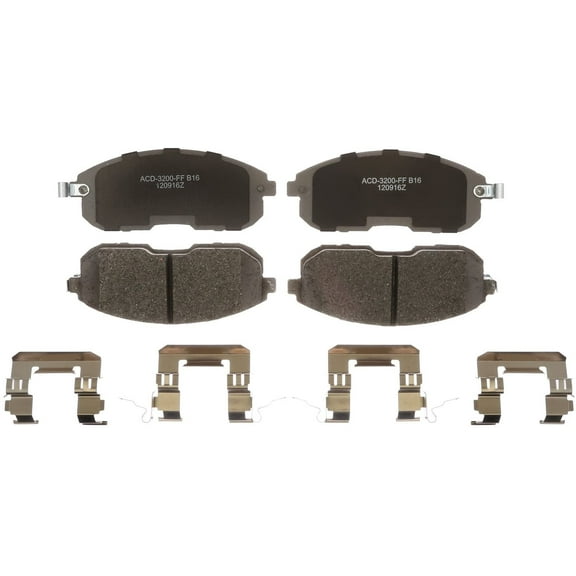 ACDelco Silver Ceramic Front Disc Brake Pad Set 14D815ACHF1 Fits 2019 Nissan Sentra