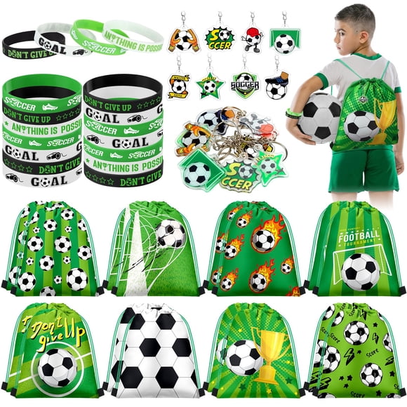 Set Party Favors Set Talltalk Soccer, 48 unidades, mochila con cordón