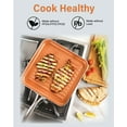 thumbnail image 2 of Gotham Steel 10.5” Nonstick Square Grill Frying Pan, 2 of 6