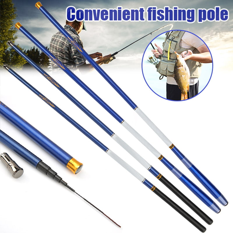 etc Lakes Portable Ultralight Travel Telescoping Pole with Storage Bag​ for Rivers Fishing Rod Ponds Streams