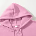 thumbnail image 4 of Mens Long Sleeve Zip-up Hoodie With Kanga Pocket Pink L, 4 of 6