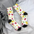 thumbnail image 5 of Disketp Strawberry and Lemon Unisex Crew Socks Lightweight Breathable Ventilation Ankle Socks, Mid-calf socks for Daily, 5 of 6