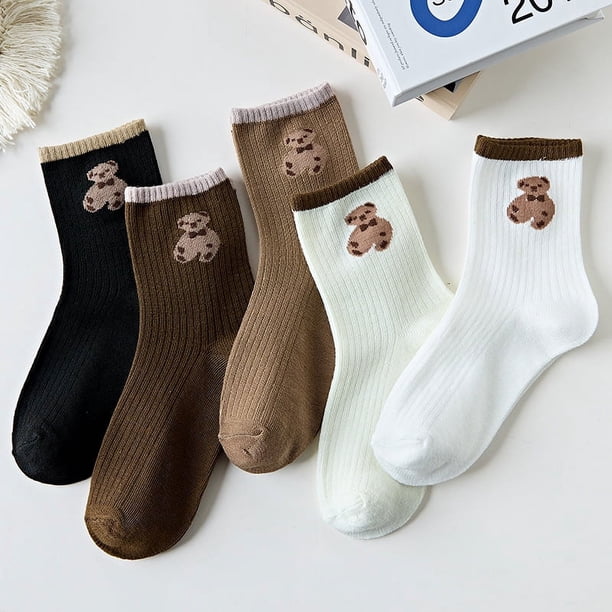 5 pares de calcetines cálidos para mujer, calcetines térmicos de invierno, calcetines gruesos de invierno para mujer, calcetines suaves de lana, calcetines térmicos esponjosos.
