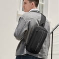 thumbnail image 4 of Ozuko New Style Business Chest Bag Outdoor Waterproof USB -theft Multi-function Shoulder Messenger Bag for Men, 4 of 7