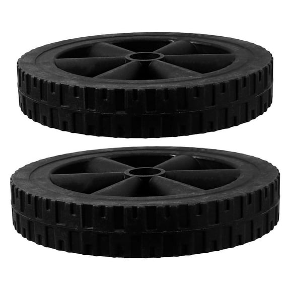 2Pcs 8 8 Inch Heavy Duty Black Plastic Grill Wheels Replacement Parts Universal Gas BBQ Caster Spare Wheels for Grill Repair