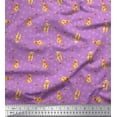 thumbnail image 1 of Soimoi Cotton Poplin Fabric Paw,Bone & Puppy Dog Print Sewing Fabric Yard 56 Inch Wide, 1 of 1