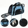 thumbnail image 5 of Pet Carrier Soft-Sided Carriers for Cat Carriers Dog Carrier for Small Medium Cats Dogs Puppies Pet Carrier Airline Approved up to 15 Lbs Cat Dog Pet Travel Carrier (Small, Blue), 5 of 6