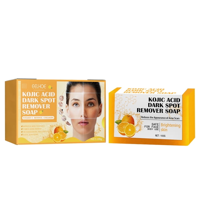 Jabón Ácido Kójico 100g Piel Suave Vitamina C Hecho A Mano Limpiador en Barra