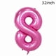 thumbnail image 4 of Set de Globos HAUCIAJEIN Número 8 Rosa de 32" para Cumpleaños, 4 of 4
