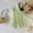 NEW Light Green, variant on WSMEA Dresses for Girls Formal Little Print Puffy Beach Fancy Sun Dress