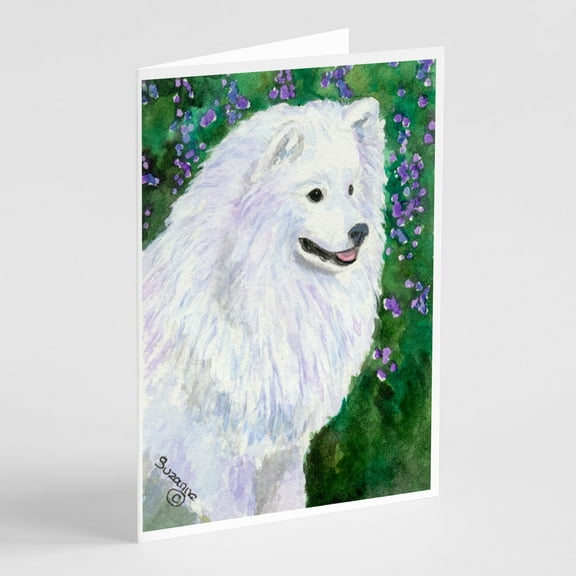 American Eskimo Greeting Cards and Envelopes Pack of 8
