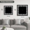 thumbnail image 5 of Black Geometric Wooden Wall Clock Silent Non Ticking, Greek Key Design Abstract Modern Art Square Wall Clocks Battery Operated, Decor Clock for Home Office, Living Room, Kitchen, 10 Inch, 5 of 9
