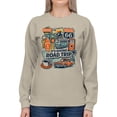 thumbnail image 2 of Route 66 Art Graphic Women's Sand Sweatshirt, 2 of 3