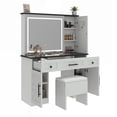 thumbnail image 6 of Dextrus Fusion Vanity Ensemble with Expansive Light-Controlled Mirror, Drawers and Adjustable Shelving, 6 of 10