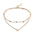 thumbnail image 1 of Minnieouse Colgante de corazón de múltiples capas para mujer y niña, collar de clavícula chapado en aleación, cuello ajustable, joyería decorativa Ropa, zapatos y accesorios Miscelánea oro Minnieouse PS11860-01, 1 of 6