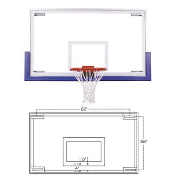 FT72 Foam Rubber 72 in. Recreational TuffGuard Backboard Padding, Scarlet
